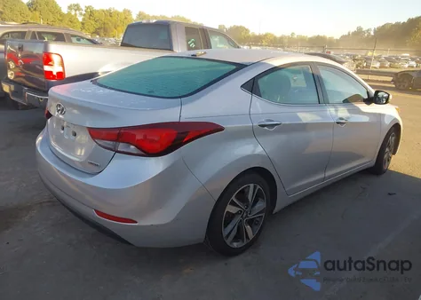 2014 Hyundai Elantra Limited из США, поврежденный, VIN KMHDH4AE7EU048876